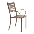 Stohovatelná venkovní židle z pozinkované oceli Made in Italy 4 kusy - Celia Viadurini