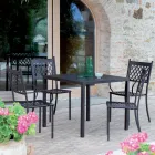 Stohovatelná venkovní židle z pozinkované oceli Made in Italy 4 kusy - Celia Viadurini