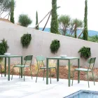 Stohovatelná venkovní židle z barevného kovu Made in Italy 4 kusy - Pixie Viadurini