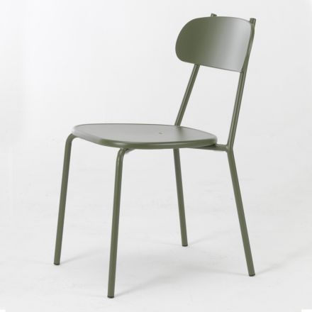 Stohovatelná venkovní židle z barevného kovu Made in Italy 4 kusy - Pixie Viadurini