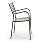 Stohovatelná venkovní židle z lakovaného kovu vyrobená v Itálii, 8 kusů - Lina Viadurini