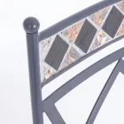 Stohovatelná ocelová zahradní židle s područkami nebo bez nich - Letizia Viadurini