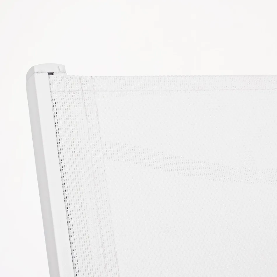 Stohovatelná židle z hliníku a textilu pro zahradu, moderní design - Franz Viadurini