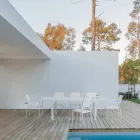 Stohovatelná židle z hliníku a textilu pro zahradu, moderní design - Franz Viadurini