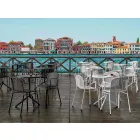 Stohovatelná venkovní kovová židle vyrobená v Itálii, 4 kusy - Verna Viadurini