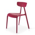 Stohovatelná židle do obývacího pokoje v moderním designu z polypropylenu 4 kusy - Mulan