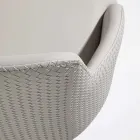 Židle z ekokože se zdobeným opěradlem a černou kovovou základnou, 2 kusy - Nima Viadurini