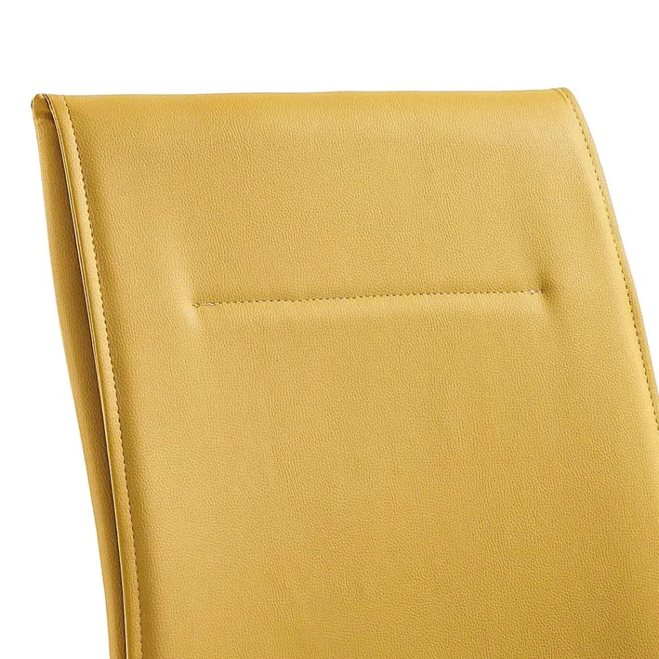 Jídelní židle z umělé kůže Moderní elegantní design - Granger Viadurini