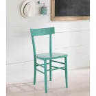 Moderní designová 4dílná židle z bukového dřeva - Stella Viadurini