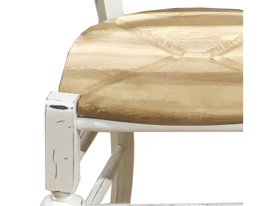 Kuchyňská židle z jasanového dřeva vyrobená v Itálii - Thanos Viadurini