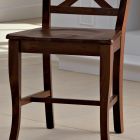 Židle z masivního dřeva Klasický design zkřížené opěradlo - Debussy Viadurini