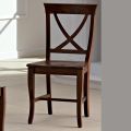Židle z masivního dřeva Klasický design zkřížené opěradlo - Debussy