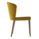 Moderní polstrované masivní dřevěné židle Grilli York vyrobené v Itálii 2 kusy Viadurini