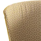 Moderní polstrované masivní dřevěné židle Grilli York vyrobené v Itálii 2 kusy Viadurini