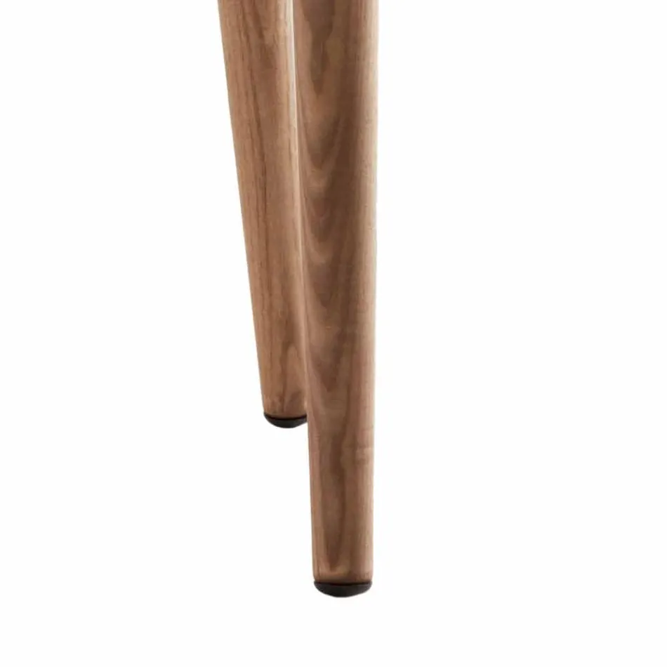 Moderní polstrované masivní dřevěné židle Grilli York vyrobené v Itálii Viadurini