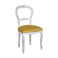 Židle z masivního bukového dřeva, povrchová úprava bílá, Made in Italy - Iron
