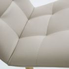 Židle Moderní Designová, čalounění z Ekokože a Dřevěné Nohy - Viola Viadurini