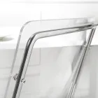 Židle z průhledného plexiskla a železa Made in Italy 2 kusy - Charlotte Viadurini