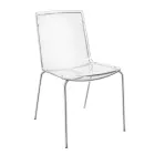 Židle z průhledného plexiskla a železa Made in Italy 2 kusy - Charlotte Viadurini