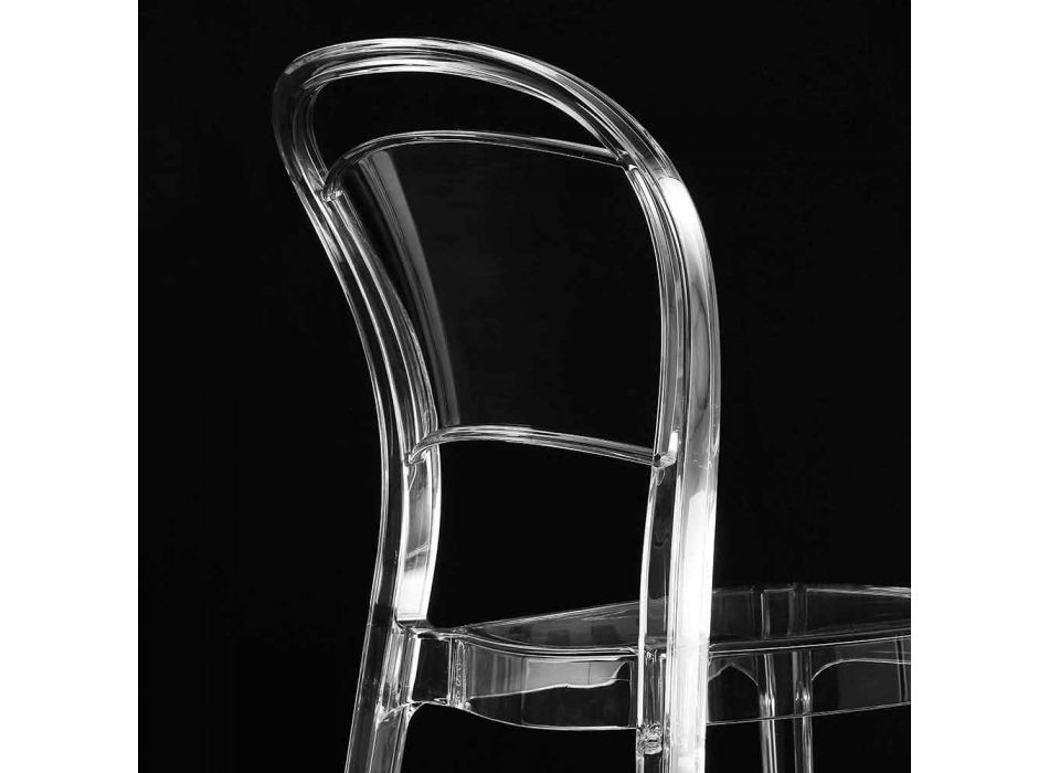 Transparentní polykarbonátová židle, moderní design - Yanis Viadurini