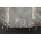 Transparentní polykarbonátová židle, moderní design - Yanis Viadurini