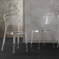 Moderní designová průhledná polykarbonátová židle - Yanis