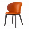 Polypropylenová a buková židle vyrobená v Itálii, 2 kusy - Connubia Tuka