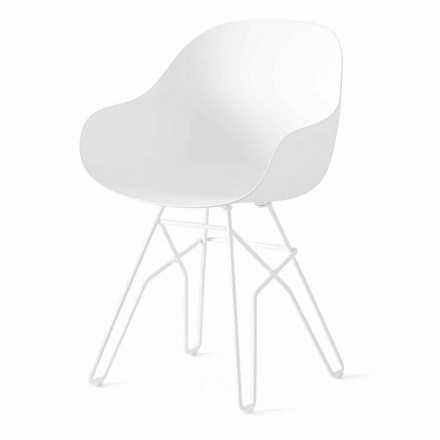 Vyrobeno v Itálii, recyklovaná polypropylenová židle, 2 kusy - Connubia Academy Viadurini