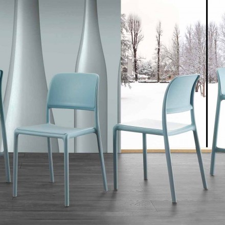 Moderní designová židle z pryskyřice a sklolaminátu vyrobená v Itálii Ravenna Viadurini