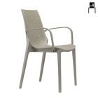 Pletená židle z technopolymeru Made in Italy 4 kusy - Erminia Viadurini