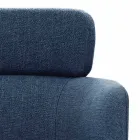 Látková židle s luxusní černou kovovou strukturou vyrobená v Itálii - kakao Viadurini