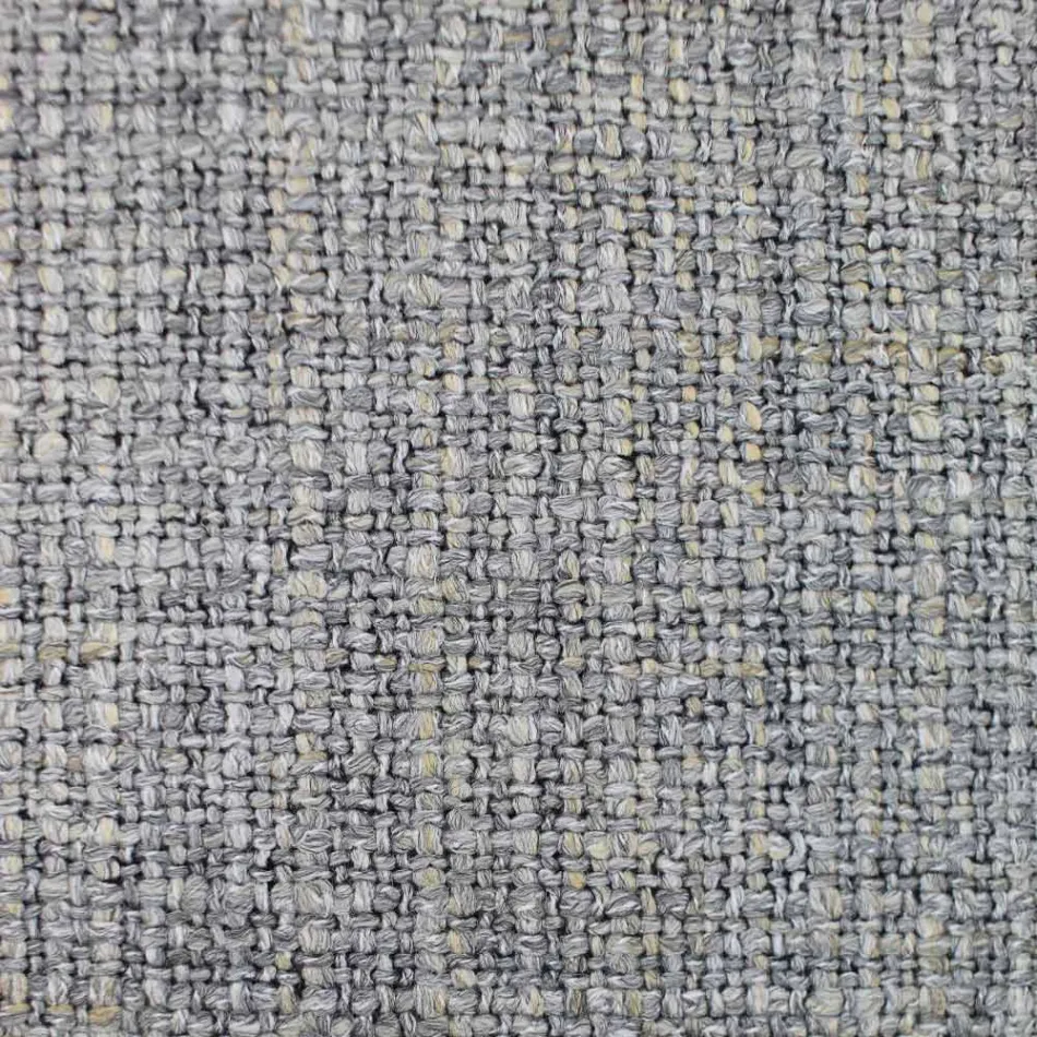 Látková židle s luxusní černou kovovou strukturou vyrobená v Itálii - kakao Viadurini