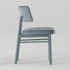 Sametová židle s malovanou jasanovou základnou Made in Italy, 2 kusy - Aljaška Viadurini