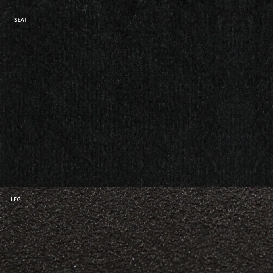 Židle ze sametu a lakované oceli RAL Made in Italy 4 kusy - Mariapina Viadurini