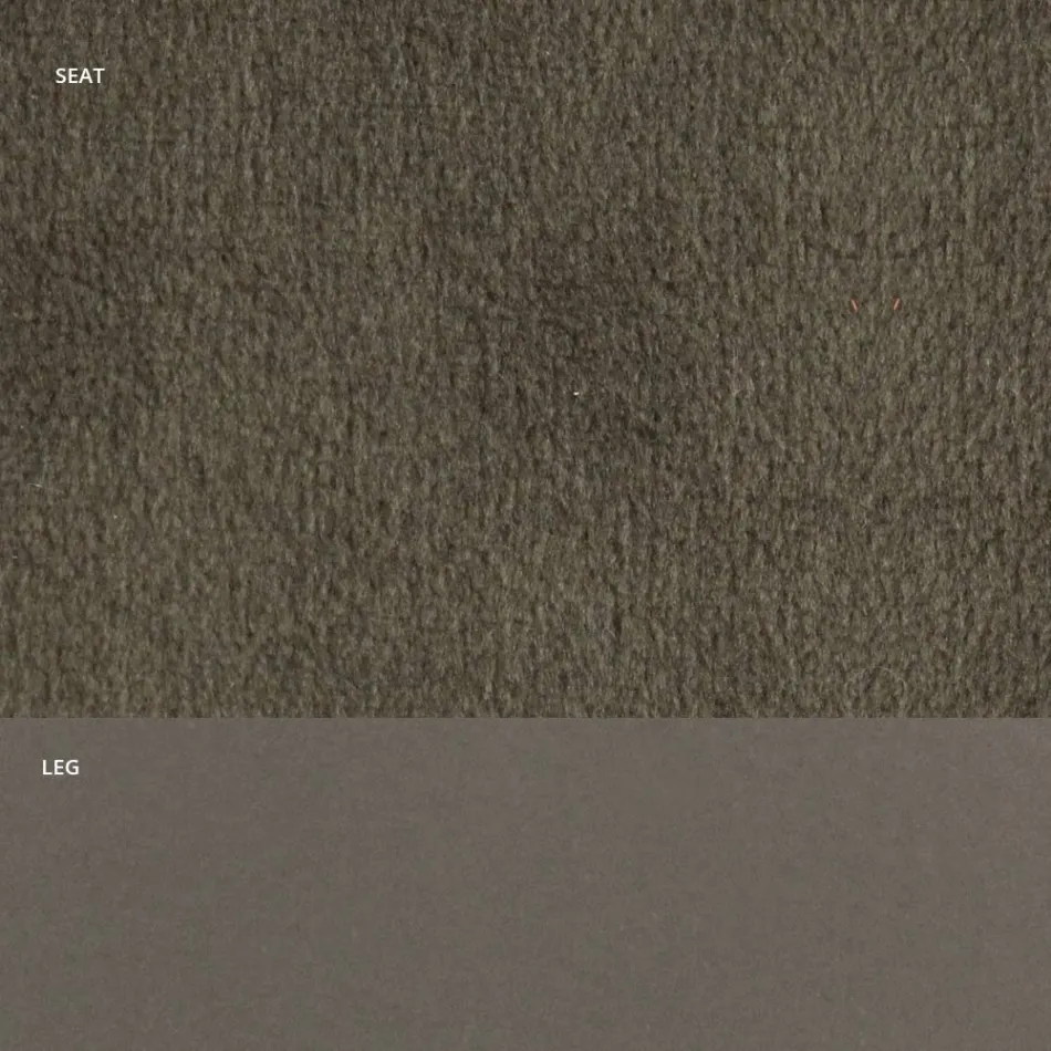 Židle ze sametu a lakované oceli RAL Made in Italy 4 kusy - Mariapina Viadurini