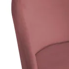 Sametové křeslo a kovový rám v různých povrchových úpravách - Penna Viadurini