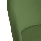 Sametové křeslo a kovový rám v různých povrchových úpravách - Penna Viadurini