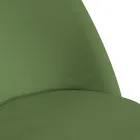 Sametové křeslo a kovový rám v různých povrchových úpravách - Penna Viadurini