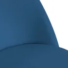 Sametové křeslo a kovový rám v různých povrchových úpravách - Penna Viadurini