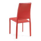 Židle kompletně čalouněná regenerovanou kůží Made in Italy - Ruscello Viadurini