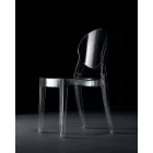 Vnitřní nebo venkovní stohovatelná židle z průhledného polykarbonátu – Pianeta Viadurini