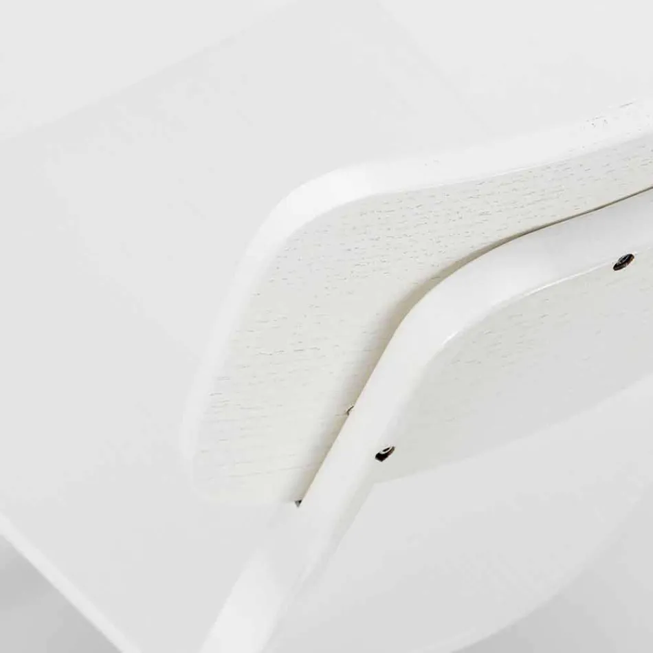 Moderní designová židle ve dřevě a kovu, Elmas, 4 ks Viadurini