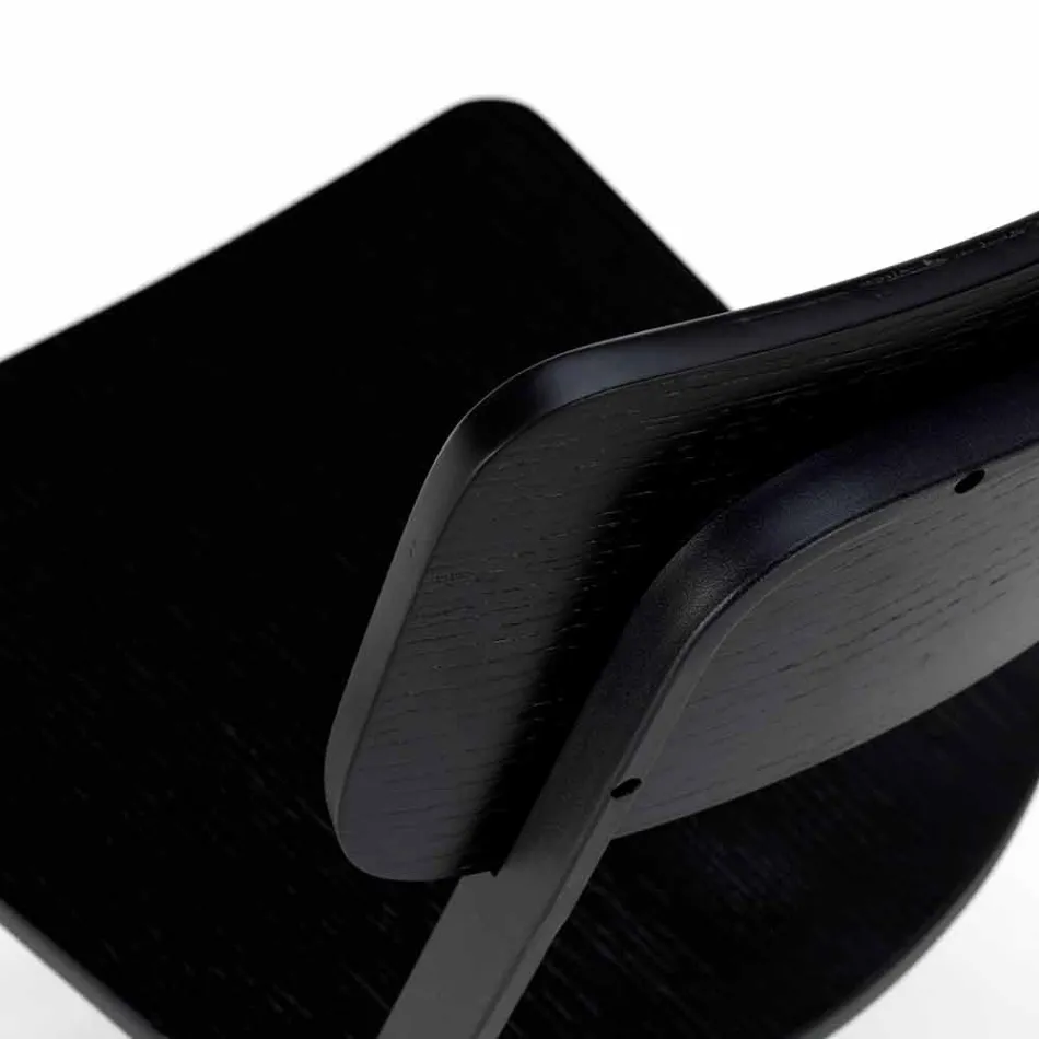 Moderní designová židle ve dřevě a kovu, Elmas, 4 ks Viadurini