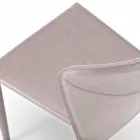 Moderní židle kompletně pokryté umělou kůží, Accadia,  4 ks Viadurini