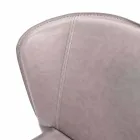 Moderní židle kompletně pokryté umělou kůží, Accadia,  4 ks Viadurini