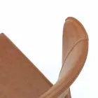 Moderní židle kompletně pokryté umělou kůží, Accadia,  4 ks Viadurini