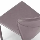 Moderní židle kompletně pokryté umělou kůží, Accadia,  4 ks Viadurini