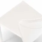 Moderní židle kompletně pokryté umělou kůží, Accadia,  4 ks Viadurini