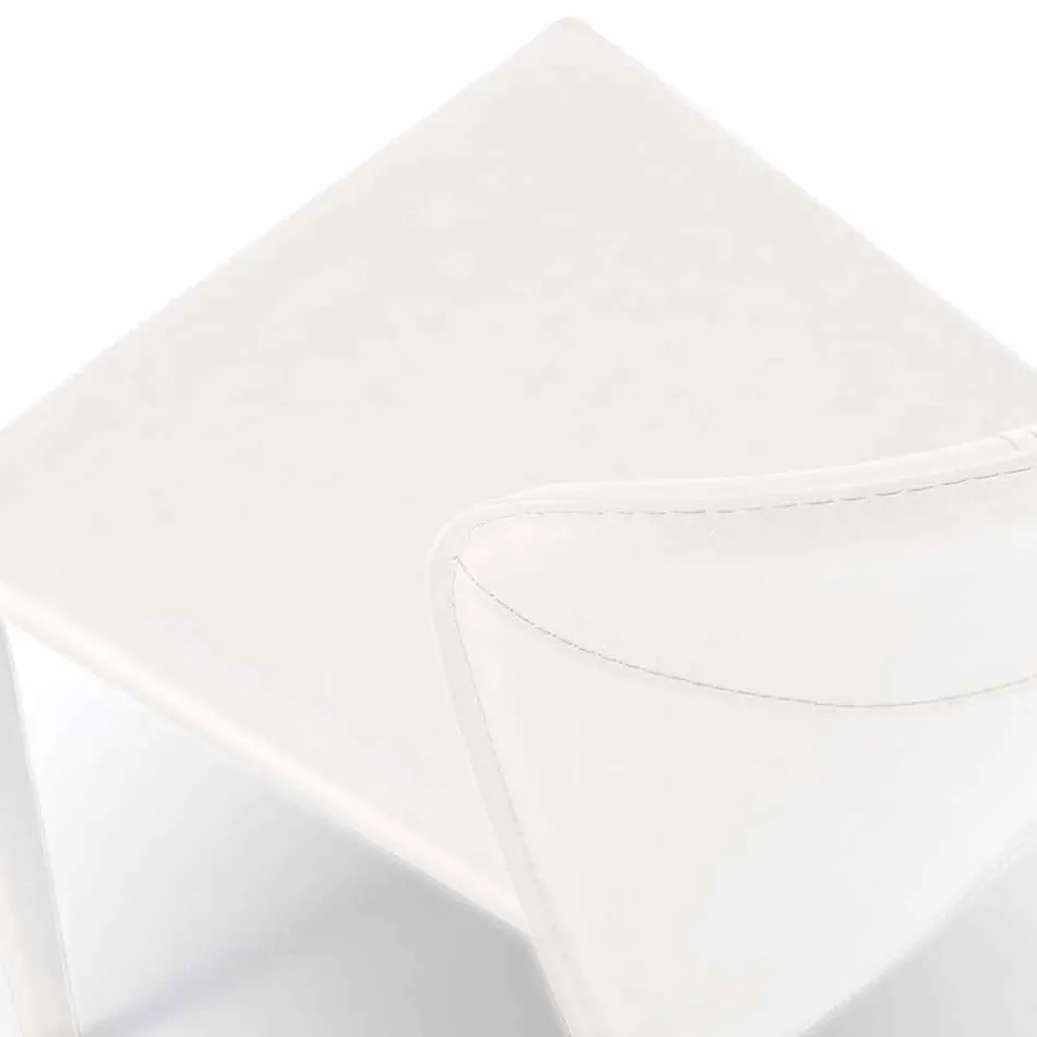 Moderní židle kompletně pokryté umělou kůží, Accadia,  4 ks Viadurini