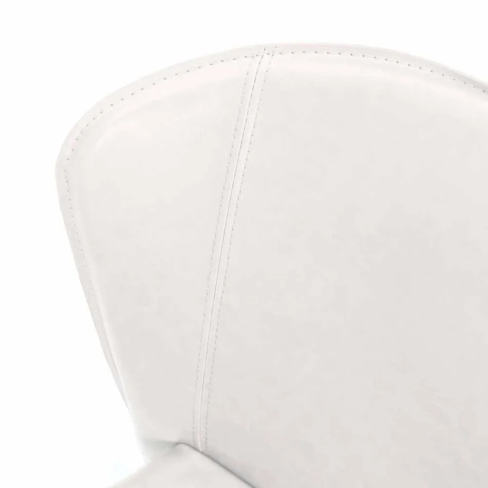 Moderní židle kompletně pokryté umělou kůží, Accadia,  4 ks Viadurini